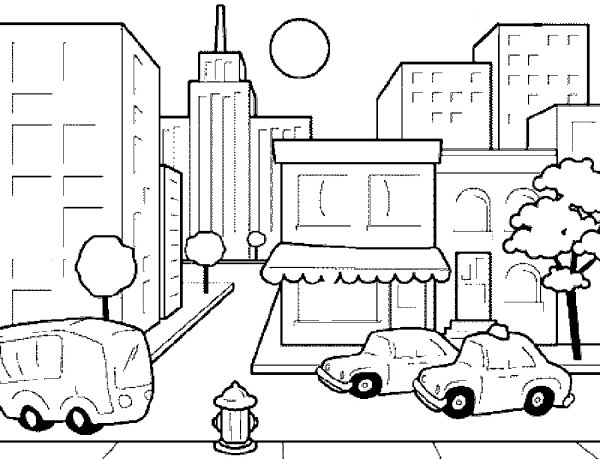 Раскраска "город"