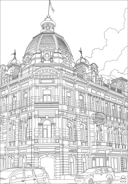 Архитектурные раскраски