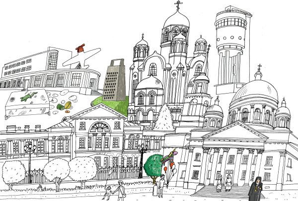 Раскраски архитектура Москвы