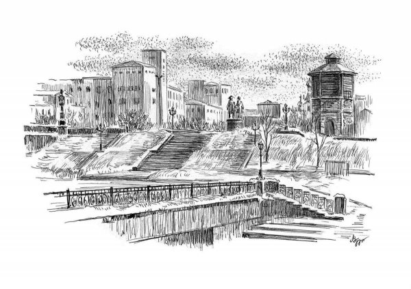 Плотинка Екатеринбург Графика