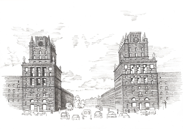 Нарисованный город