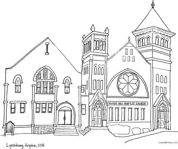 Раскраска здания