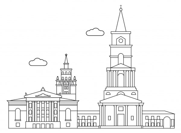 Силуэты пермских достопримечательностей