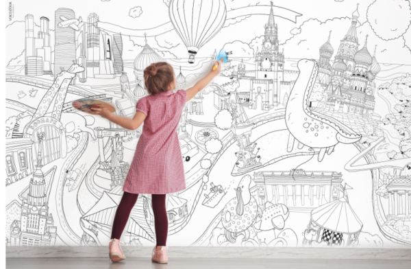 Гигантская раскраска на мероприятие