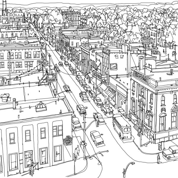 Раскраска "город"