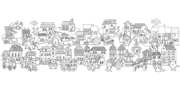 Раскраска "город"