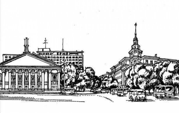 Город Воронеж вектор