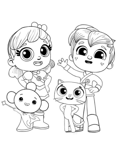 Радужное королевство раскраска