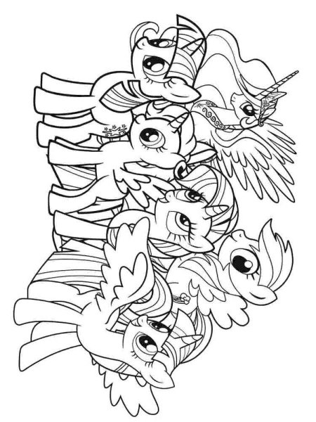 Раскраска понивиль