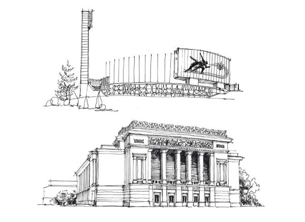 Театр архитектура Графика