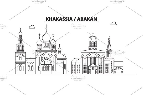 Достопримечательности Абакана рисунки