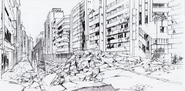 Зарисовки разрушенного города