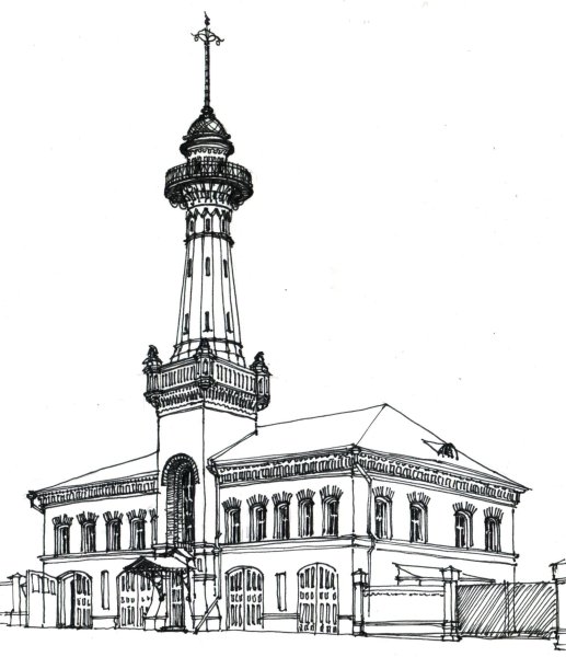 Пожарная каланча в Москве