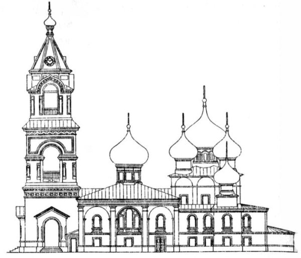 Храма Богоявления Ярославль чертеж