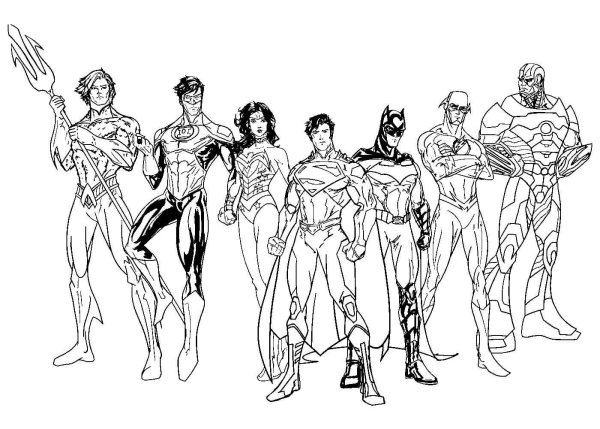 Марвел герои раскраски лига справедливости