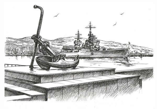 Новороссийск памятники на набережной в графике