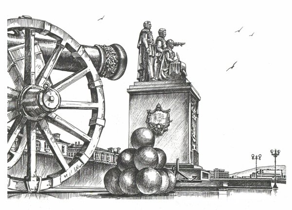 Новороссийск рисунок города