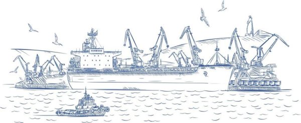 Порт Мурманск Мурманск рисунок