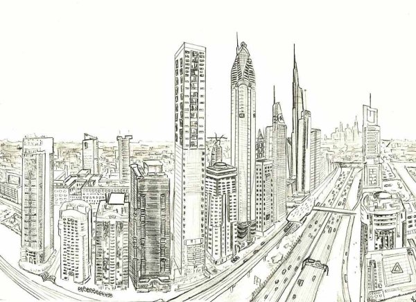 Высотки карандашом