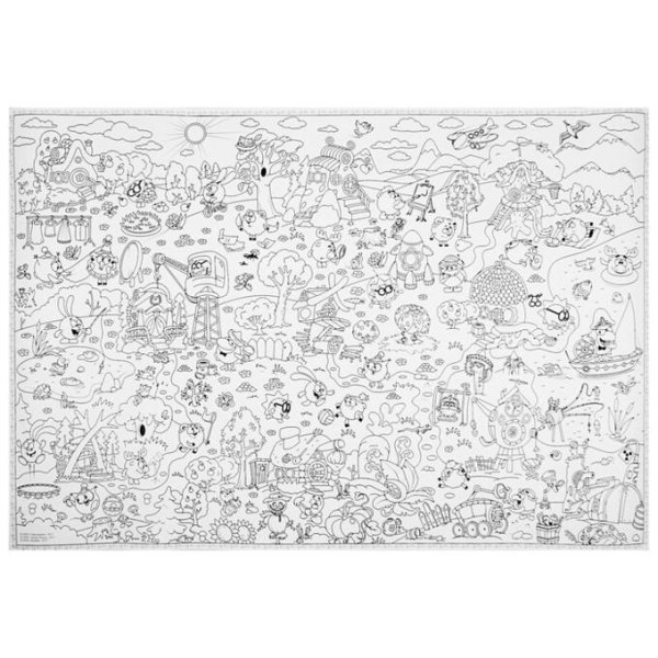 Страна смешариков раскраска