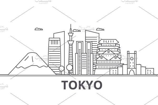 Токио карандашом