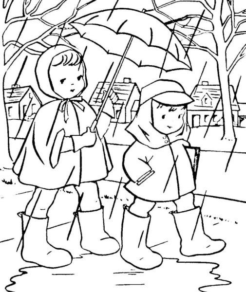 Разукрашки на тему Весна немецкий язык