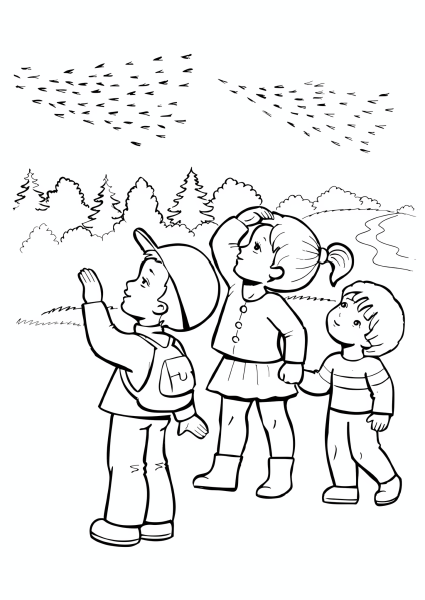 Раскраска. Осень