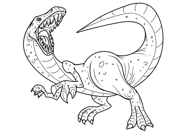 Аллозавр раскраска