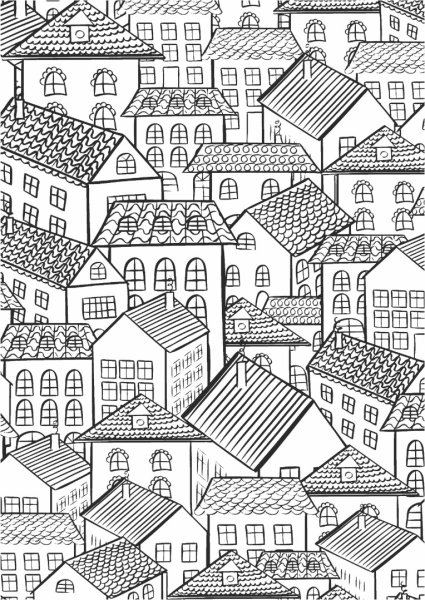 Раскраска "город"