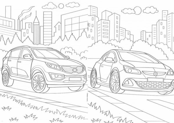 Раскраски машины