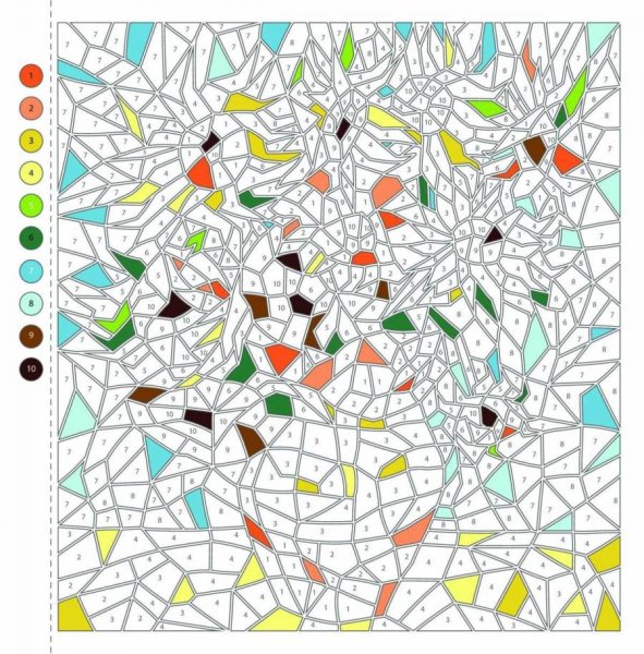 Цветовой квест по номерам