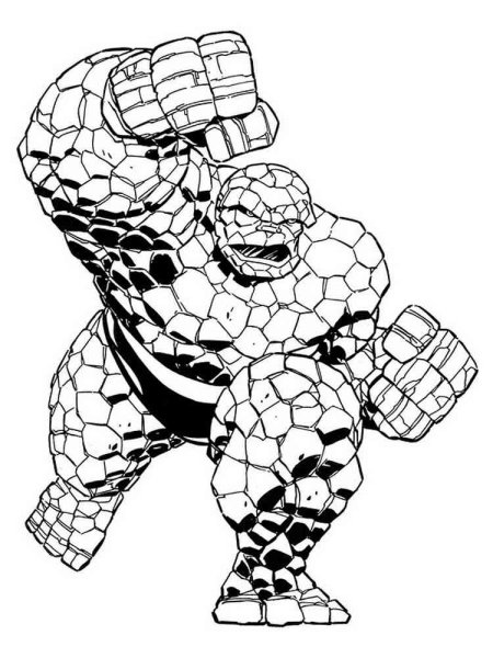 Герои Марвел раскраска