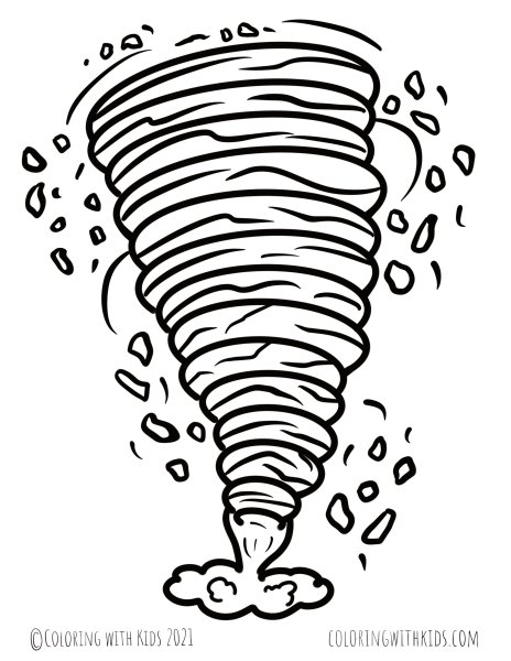 Торнадо раскраска