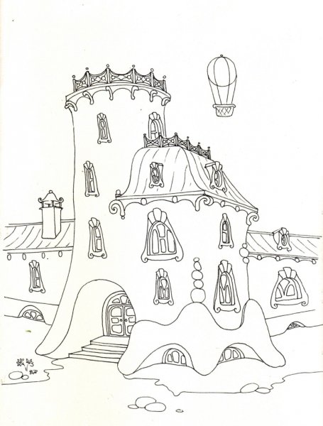 Раскраска замок