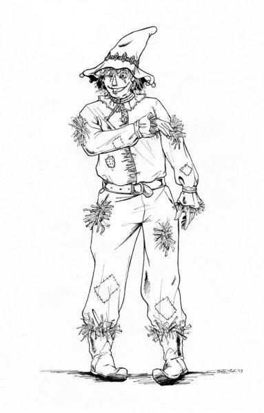 Рисунок Страшилы из волшебника изумрудного города