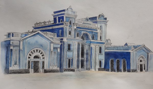 Архитектура города Ставрополя рисунки Тифлисские ворота