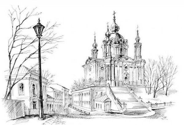 Никольский собор в Санкт-Петербурге Наброски