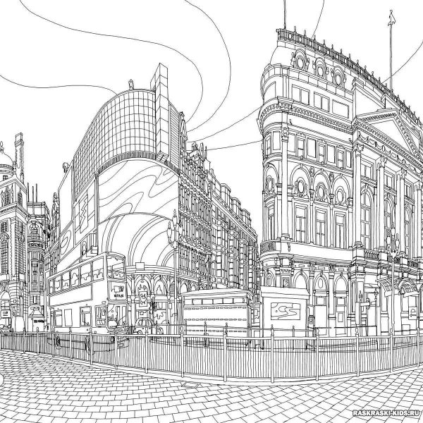 Раскраска "город"