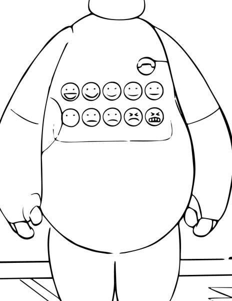 Бэймакс город героев раскраска