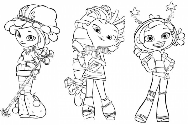 Раскраска сказочный патруль Любава