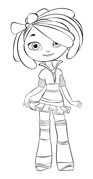 Раскраска сказочный патруль Снежка и Аленка