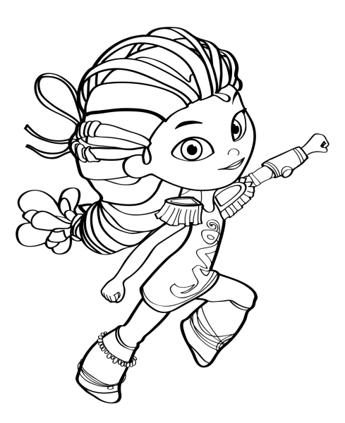 Сказочный патруль Снежка раскраска