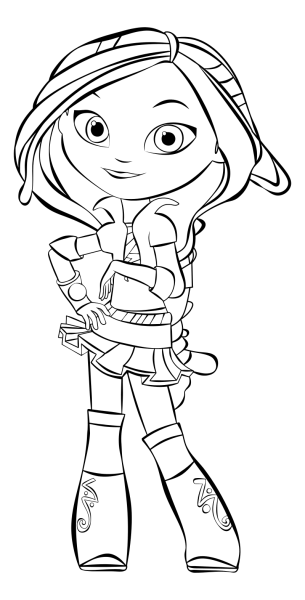 Раскраска сказочный патруль Варя