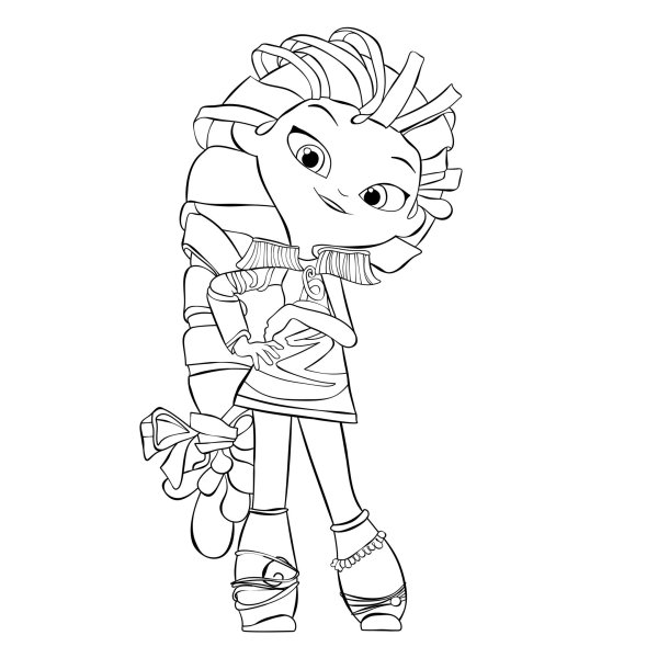 Раскраска сказочный патруль Варя