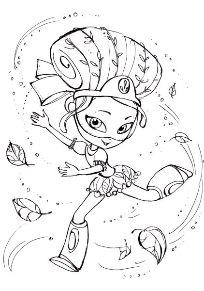 Раскраска сказочный патруль Варя