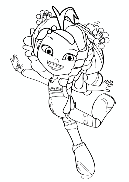 Раскраска сказочный патруль Аленка