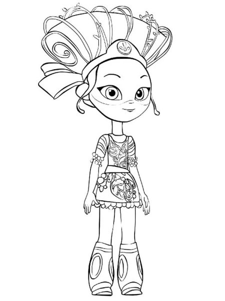 Раскраска сказочный патруль Маша