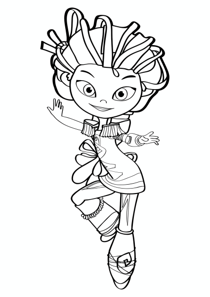 Раскраска сказочный патруль Аленка Снежка Маша и Варя