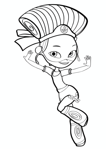 Раскраска сказочный патруль Варя