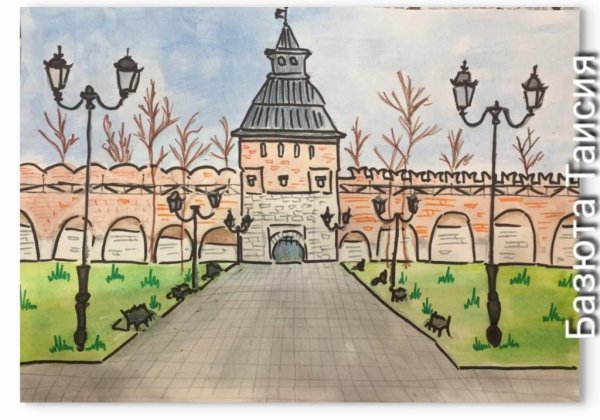 Рисование тульского Кремля